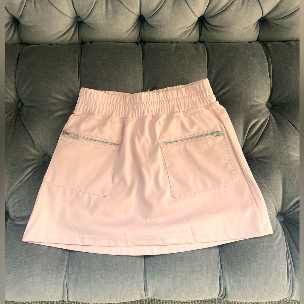 Adidas Women's Pink Go-To Golf Skort - Picture 3 of 7